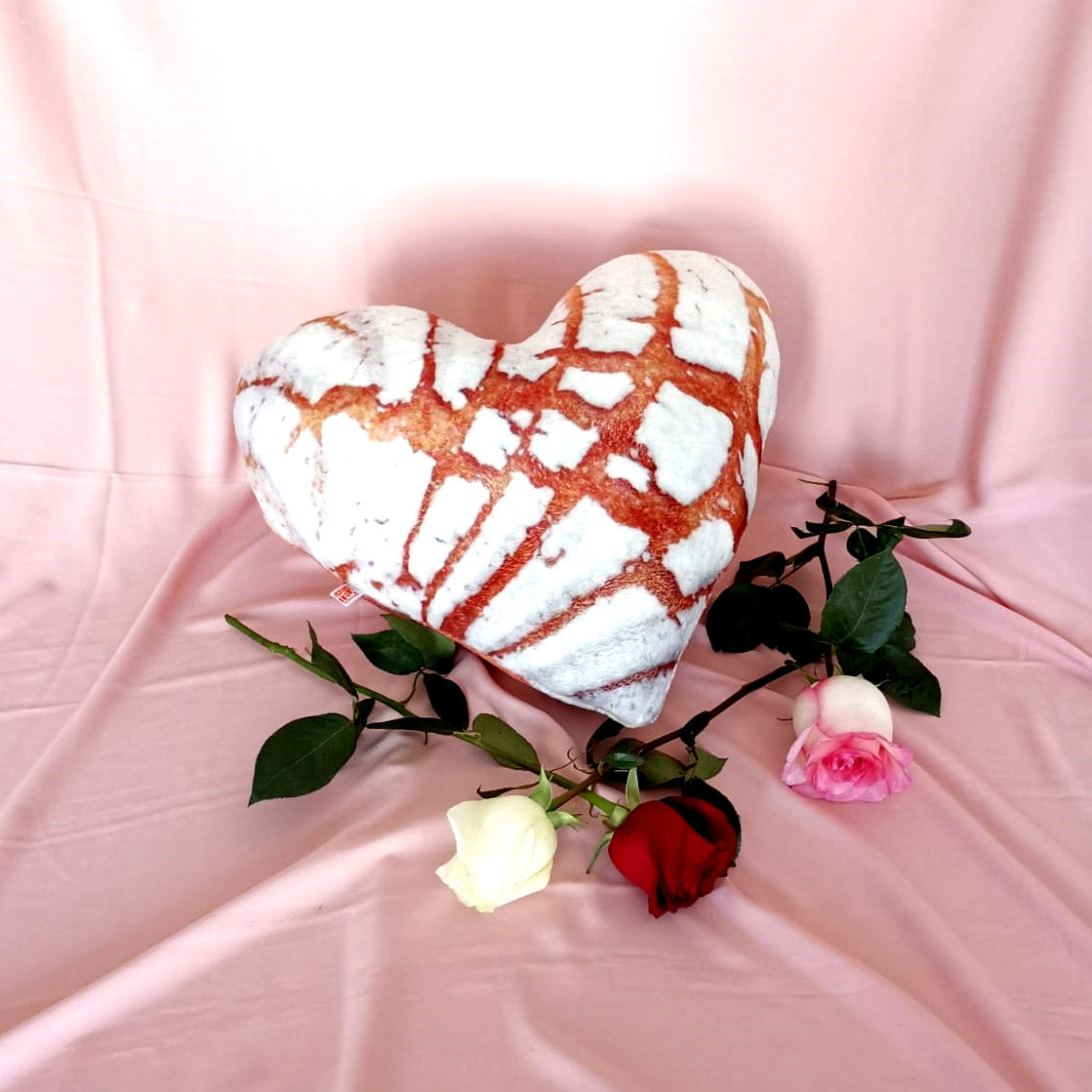 Cojin de concha-corazón Vainilla Envío Gratis